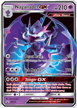 Naganadel GX SM125 — Sole e Luna Promo (Italian Pokémon TCG card)