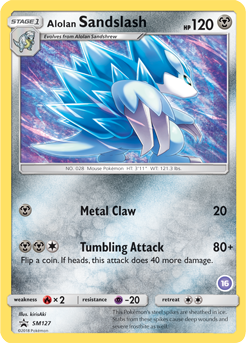 Sandslash di Alola SM127 — Sole e Luna Promo (Italian Pokémon TCG card)