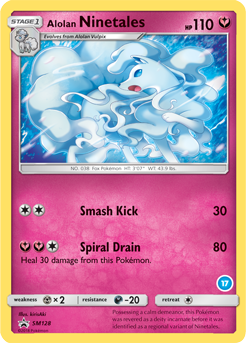 Ninetales di Alola SM128 — Sole e Luna Promo (Italian Pokémon TCG card)