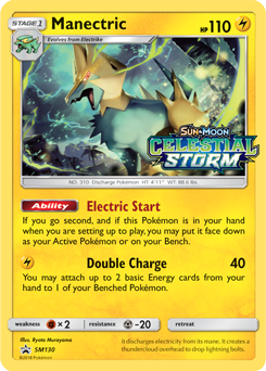 Manectric SM130 — Sole e Luna Promo (Italian Pokémon TCG card)