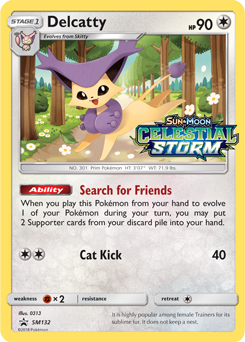 Delcatty SM132 — Sole e Luna Promo (Italian Pokémon TCG card)