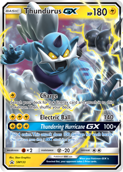 Thundurus GX SM133 — Sole e Luna Promo (Italian Pokémon TCG card)
