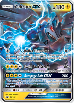 Zekrom GX SM138 — Sole e Luna Promo (Italian Pokémon TCG card)