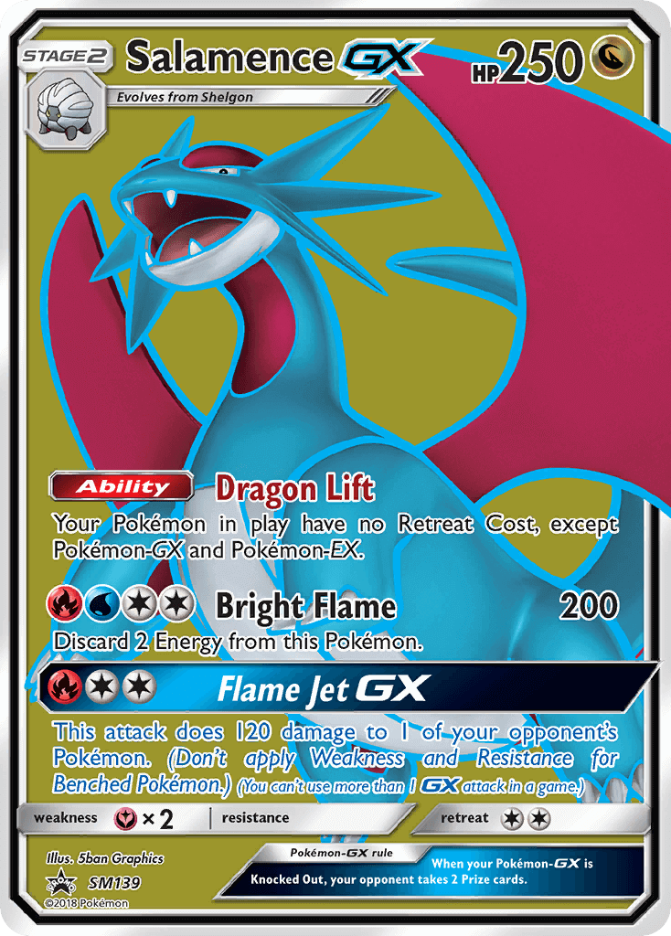 Salamence GX SM139 — Sole e Luna Promo (Italian Pokémon TCG card)