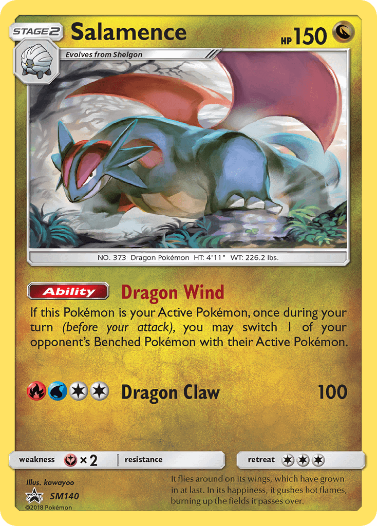 Salamence SM140 — Sole e Luna Promo (Italian Pokémon TCG card)