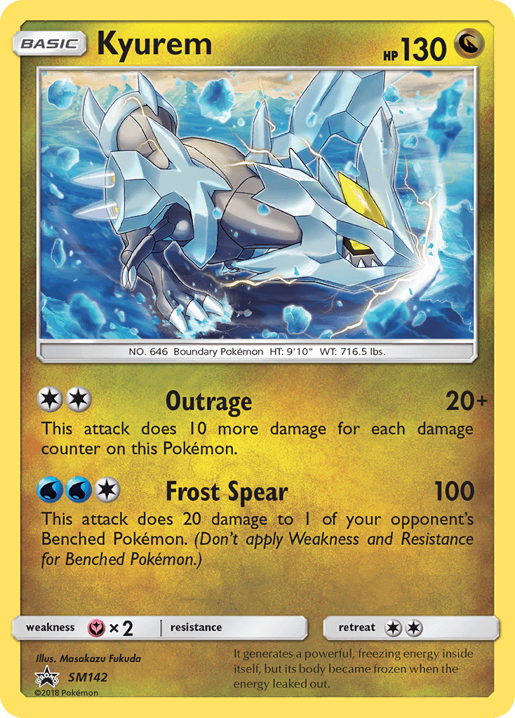 Kyurem SM142 — Sole e Luna Promo (Italian Pokémon TCG card)