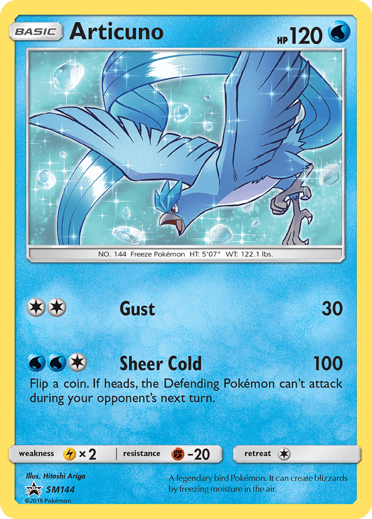 Articuno SM144 — Sole e Luna Promo (Italian Pokémon TCG card)