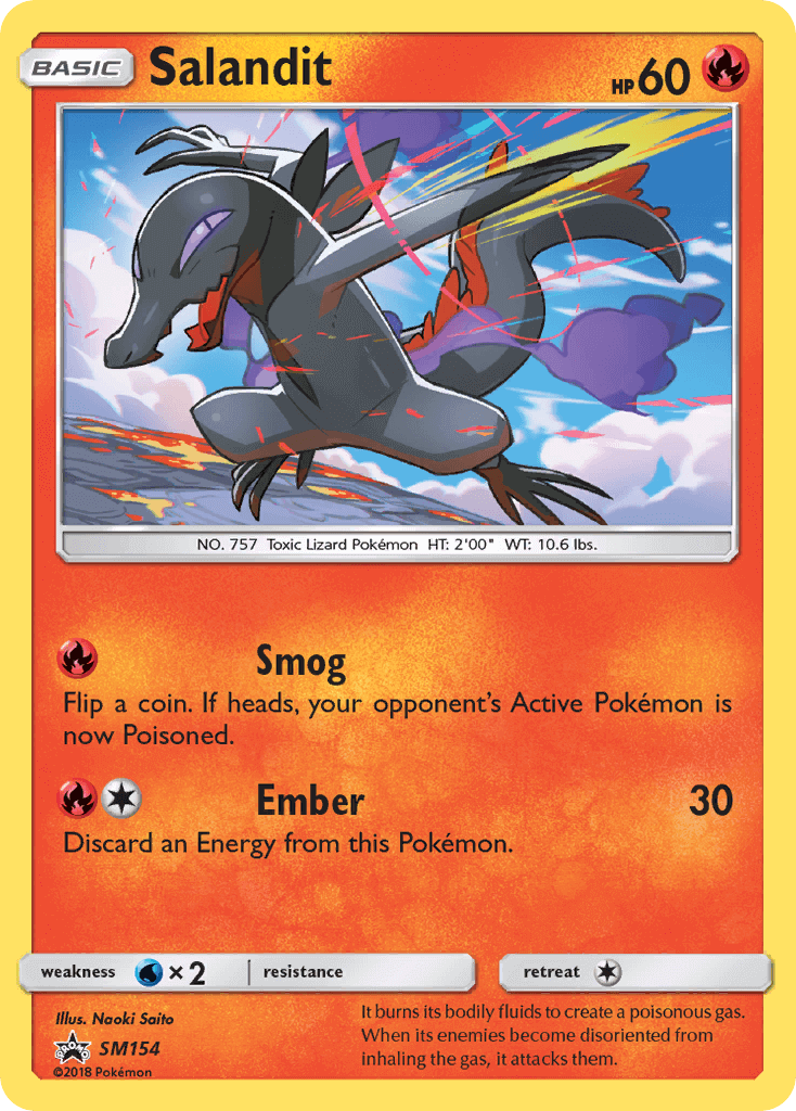 Salandit SM154 — Sole e Luna Promo (Italian Pokémon TCG card)
