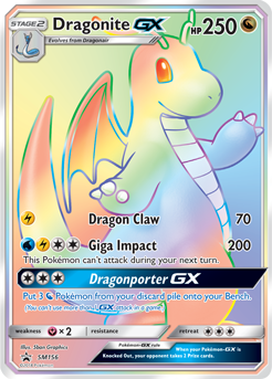 Dragonite GX SM156 — Sole e Luna Promo (Italian Pokémon TCG card)