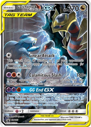Garchomp e Giratina GX SM193 — Sole e Luna Promo (Italian Pokémon TCG card)