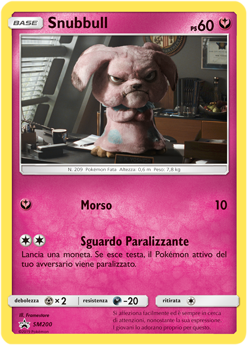 Snubbull SM200 — Sole e Luna Promo (Italian Pokémon TCG card)