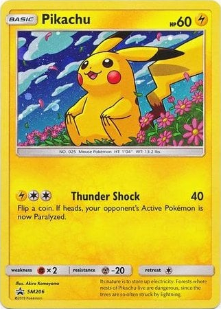 Pikachu SM206 — Sole e Luna Promo (Italian Pokémon TCG card)
