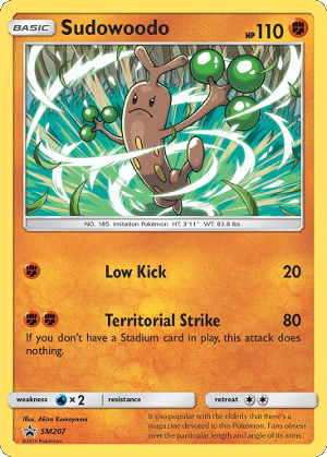 Sudowoodo SM207 — Sole e Luna Promo (Italian Pokémon TCG card)