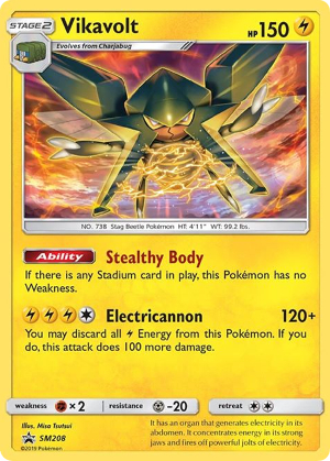 Vikavolt SM208 — Sole e Luna Promo (Italian Pokémon TCG card)