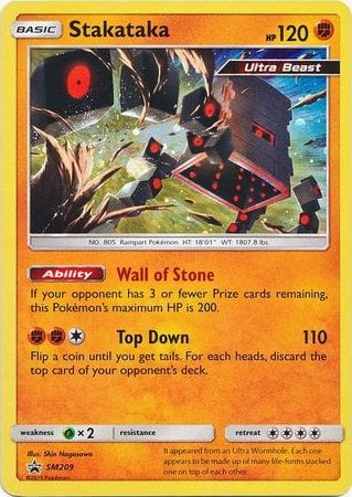Stakataka SM209 — Sole e Luna Promo (Italian Pokémon TCG card)