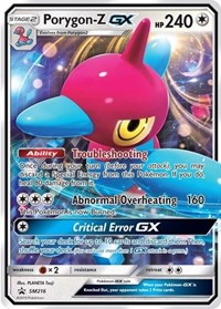 Porygon-Z GX SM216 — Sole e Luna Promo (Italian Pokémon TCG card)