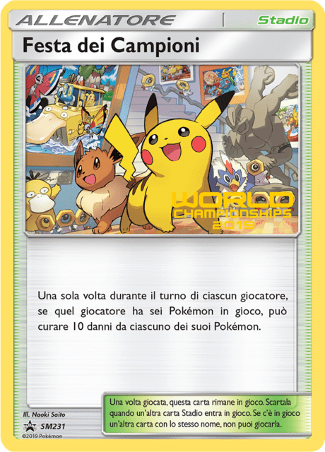 Festa dei Campioni SM231 — Sole e Luna Promo (Italian Pokémon TCG card)