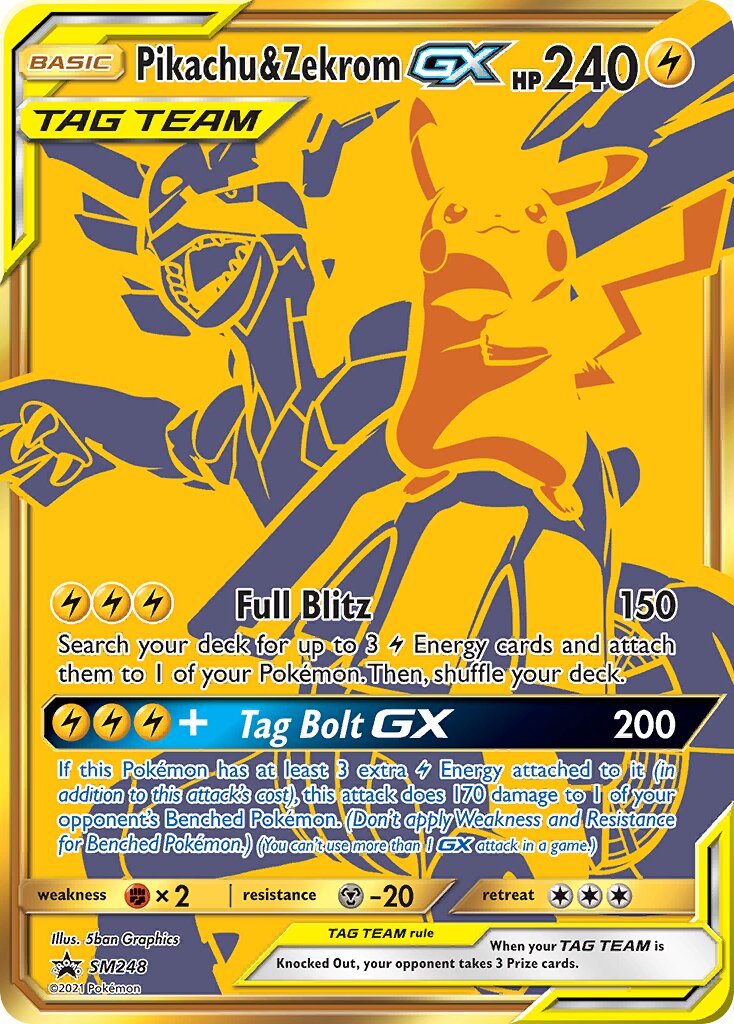 Pikachu & Zekrom-GX SM248 — Sole e Luna Promo (Italian Pokémon TCG card)