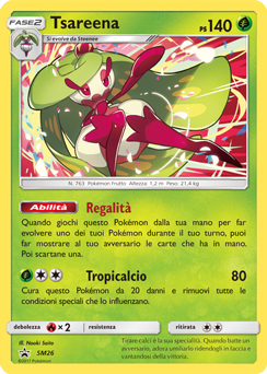 Tsareena SM26 — Sole e Luna Promo (Italian Pokémon TCG card)