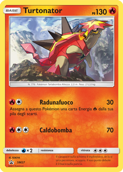 Turtonator SM27 — Sole e Luna Promo (Italian Pokémon TCG card)