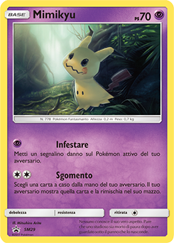 Mimikyu SM29 — Sole e Luna Promo (Italian Pokémon TCG card)