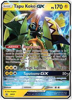Tapu Koko GX SM33 — Sole e Luna Promo (Italian Pokémon TCG card)