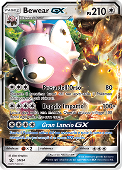 Bewear GX SM34 — Sole e Luna Promo (Italian Pokémon TCG card)