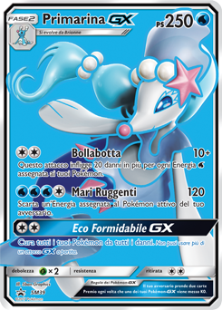 Primarina GX SM39 — Sole e Luna Promo (Italian Pokémon TCG card)