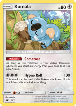 Komala SM41 — Sole e Luna Promo (Italian Pokémon TCG card)