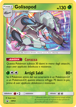 Golisopod SM52 — Sole e Luna Promo (Italian Pokémon TCG card)
