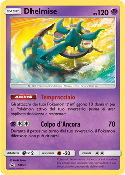 Dhelmise SM53 — Sole e Luna Promo (Italian Pokémon TCG card)
