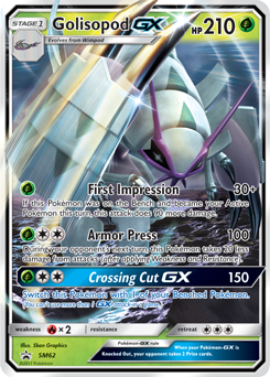 Golisopod GX SM62 — Sole e Luna Promo (Italian Pokémon TCG card)