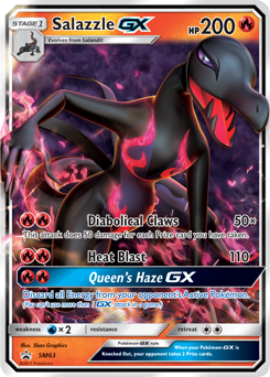 Salazzle GX SM63 — Sole e Luna Promo (Italian Pokémon TCG card)