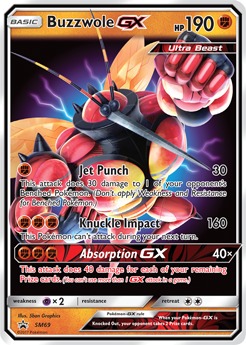 Buzzwole GX SM69 — Sole e Luna Promo (Italian Pokémon TCG card)