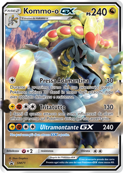 Kommo-o GX SM71 — Sole e Luna Promo (Italian Pokémon TCG card)