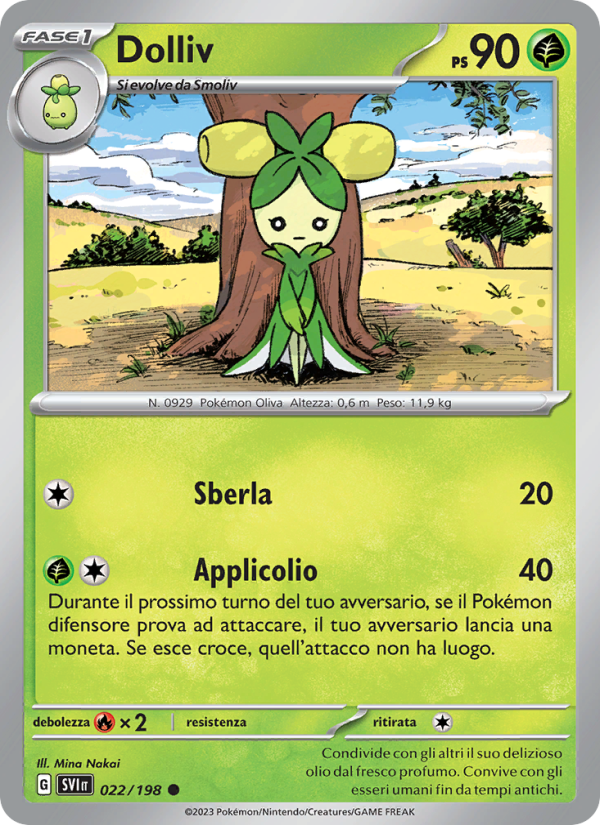 Dolliv 022/258 — Scarlatto e Violetto (Italian Pokémon TCG card)