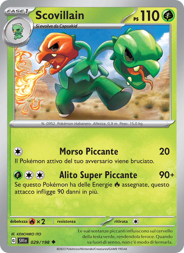 Scovillain 029/258 — Scarlet & Violet (Italian Pokémon TCG card)