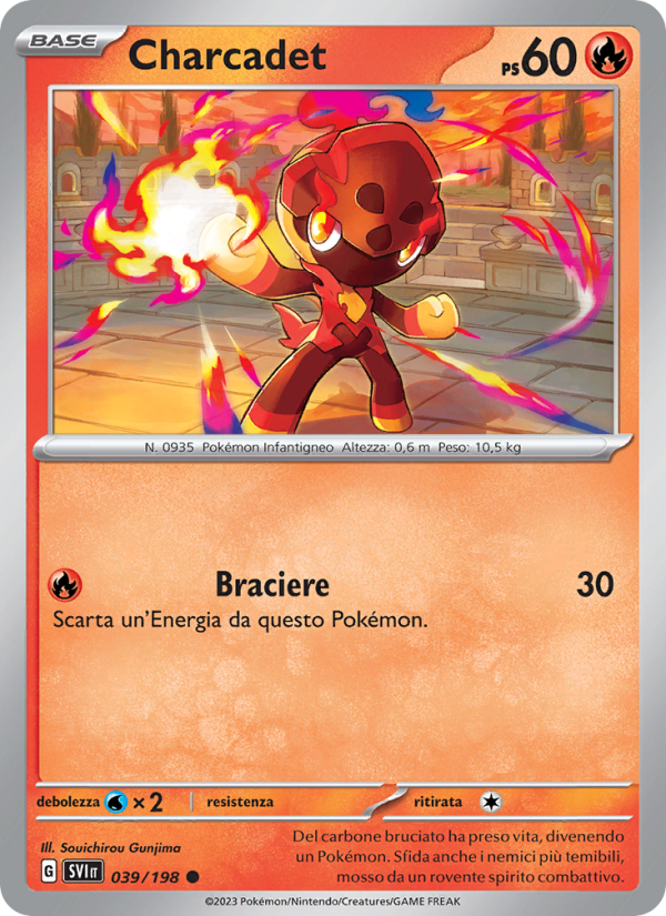 Charcadet 039/258 — Scarlatto e Violetto (Italian Pokémon TCG card)