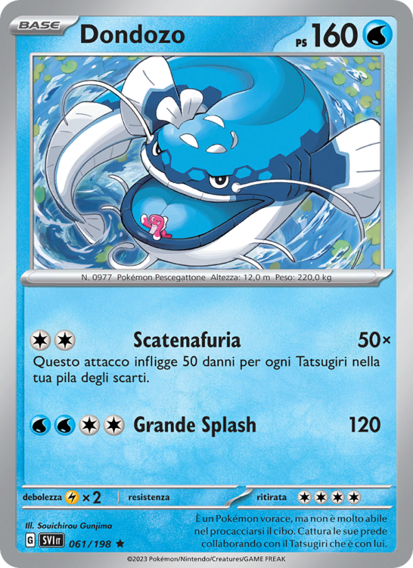 Dondozo 061/258 — Scarlet & Violet (Italian Pokémon TCG card)