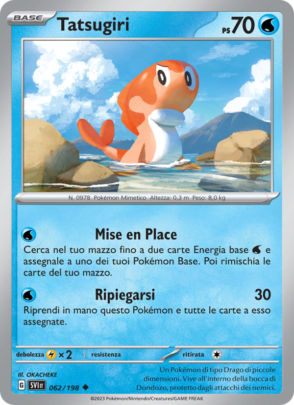 Tatsugiri 062/258 — Scarlatto e Violetto (Italian Pokémon TCG card)