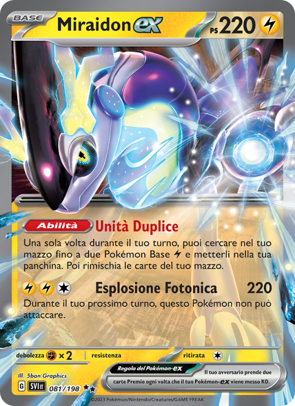 Miraidon-ex 081/258 — Scarlatto e Violetto (Italian Pokémon TCG card)