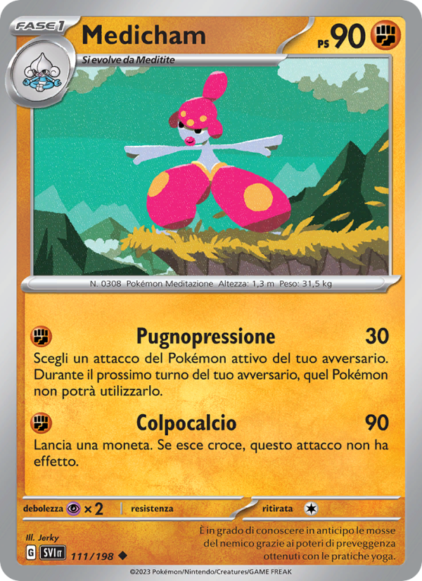 Medicham 111/258 — Scarlatto e Violetto (Italian Pokémon TCG card)