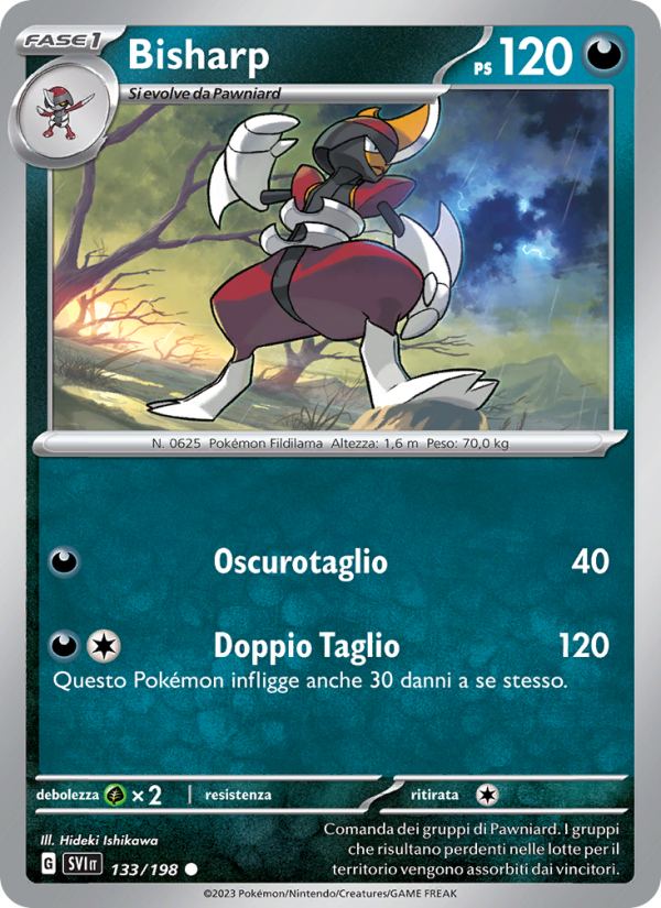 Bisharp 133/258 — Scarlatto e Violetto (Italian Pokémon TCG card)