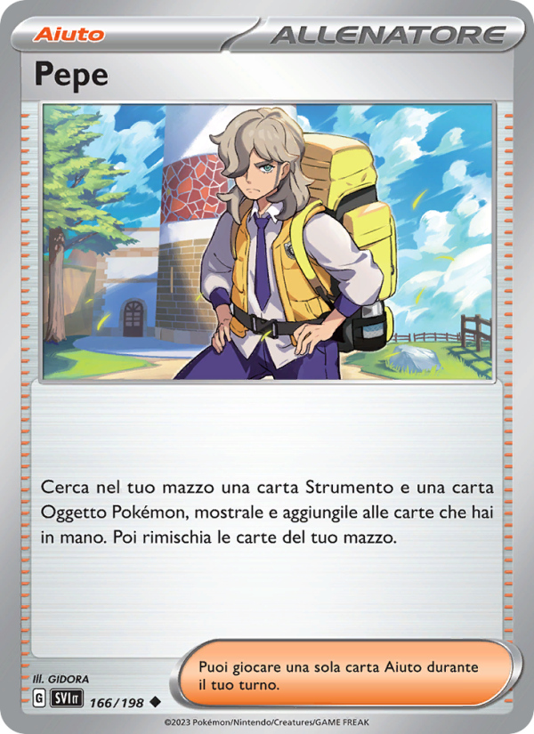 Pepe 166/258 — Scarlatto e Violetto (Italian Pokémon TCG card)