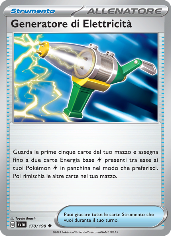 Generatore di Elettricità 170/258 — Scarlatto e Violetto (Italian Pokémon TCG card)