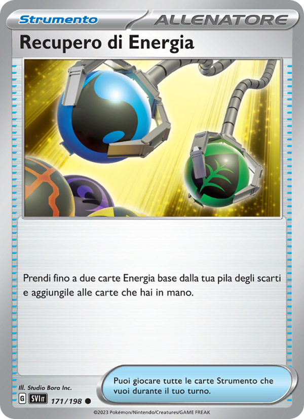Recupero di Energia 171/258 — Scarlatto e Violetto (Italian Pokémon TCG card)