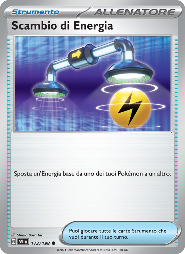 Scambio di Energia 173/258 — Scarlatto e Violetto (Italian Pokémon TCG card)