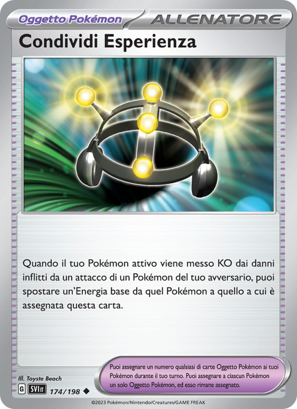 Condividi Esperienza 174/258 — Scarlatto e Violetto (Italian Pokémon TCG card)