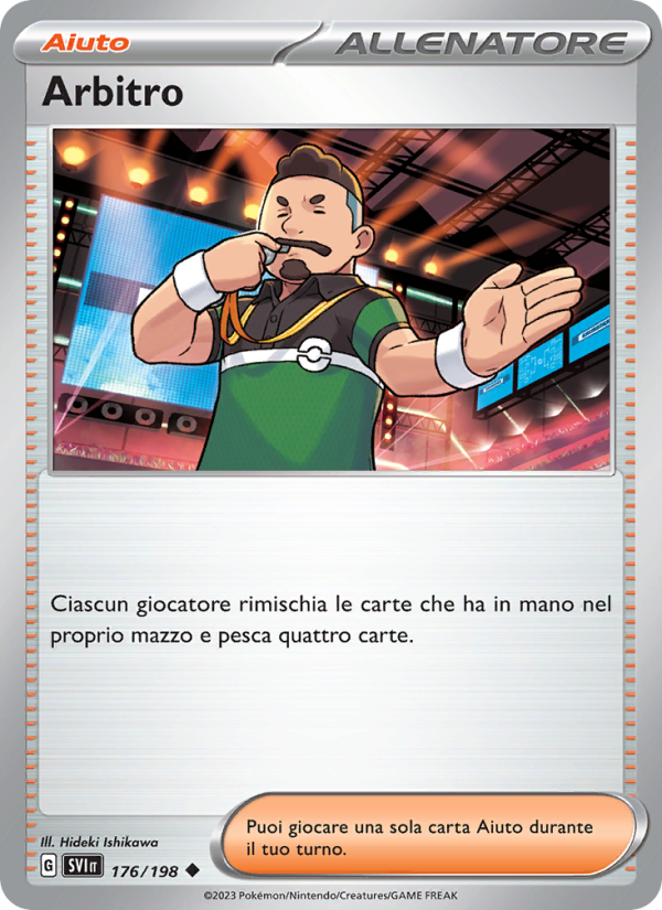 Arbitro 176/258 — Scarlatto e Violetto (Italian Pokémon TCG card)
