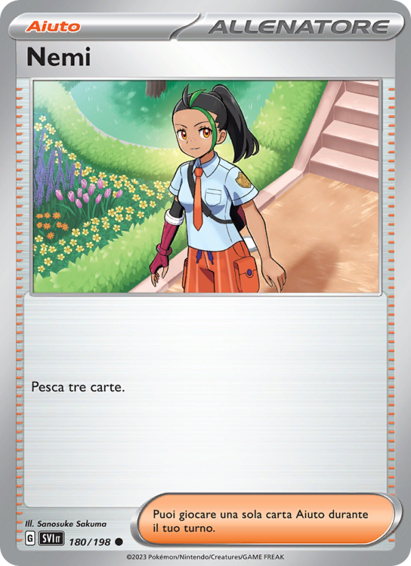 Nemi 180/258 — Scarlatto e Violetto (Italian Pokémon TCG card)